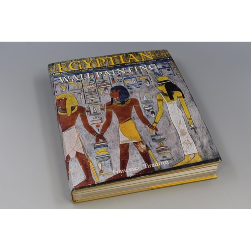 527 - Large Cloth Covered Egyptian Wall Painting Hardback Book, Printed in Italy