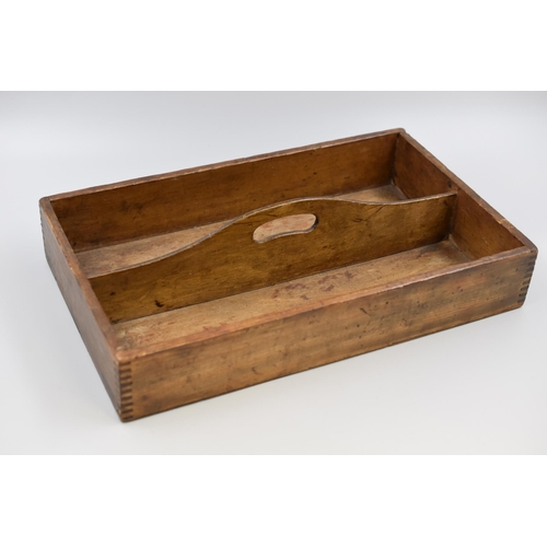 395 - An Antique Wooden Tray, Approx 14.5