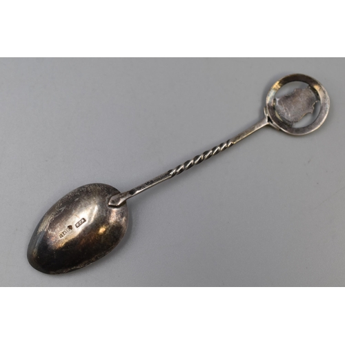 63 - Antique Silver Ostend Sugar Spoon