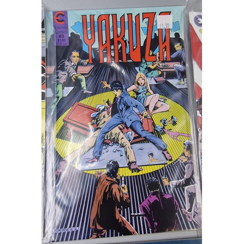 550 - Ten Vintage Comic Books Includes Editions 1-2 and 3 of Yakuza by Eternity Comics, Valiant Comics Arm... 