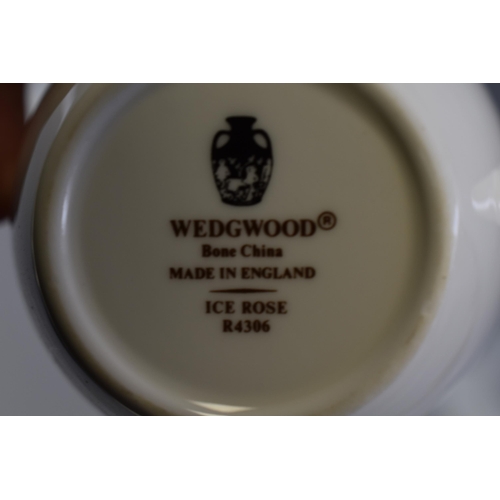 414 - A Twenty Six Piece Wedgwood 'Ice Rose' Tea Service