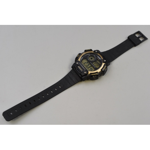 99 - Casio (AE-1400WH) Digital Watch with Rubberised Strap