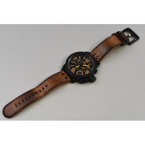 101 - TW Steel Gents Watch with Leather Strap