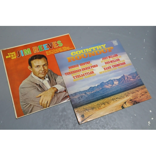 574 - LARGE Collection of Various Pre-Owned House Clearance Vinyl LP's to Include Jim Reeves, Country Grea... 