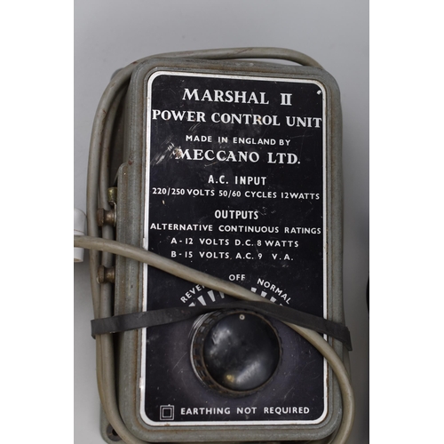 583 - Two Vintage Model Railway Controllers to include a Meccano Marshal II Reverse, Off and Normal (power... 