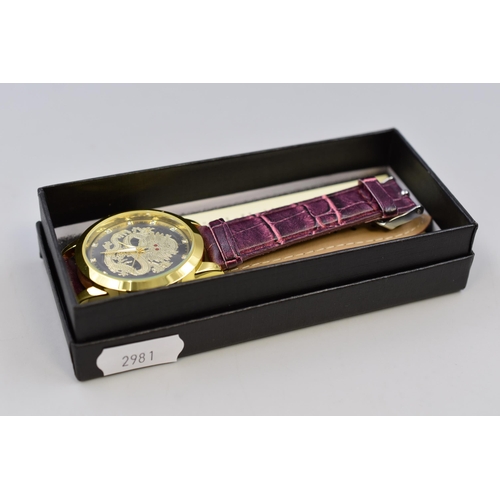 111 - New Boxed Watch by Oruss with Dragon Design