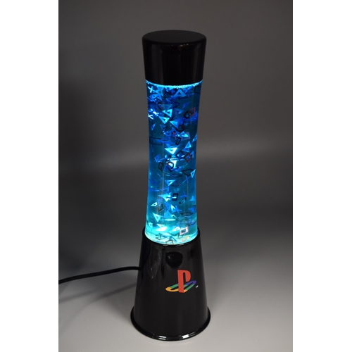 586 - New Unused PlayStation Icons Flow Lamp, complete in box