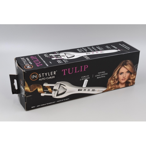 589 - A Boxed InStyler Auto Curler 'Tulip', Powers on When Tested