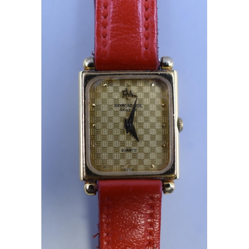 124 - Raymond Weil Quartz Ladies Watch with Leather Strap (Working)