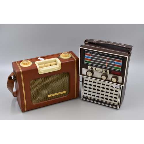 595 - Two Vintage Radios To Include Ramex Melody (Powers on) and Sky Leader (Untested)