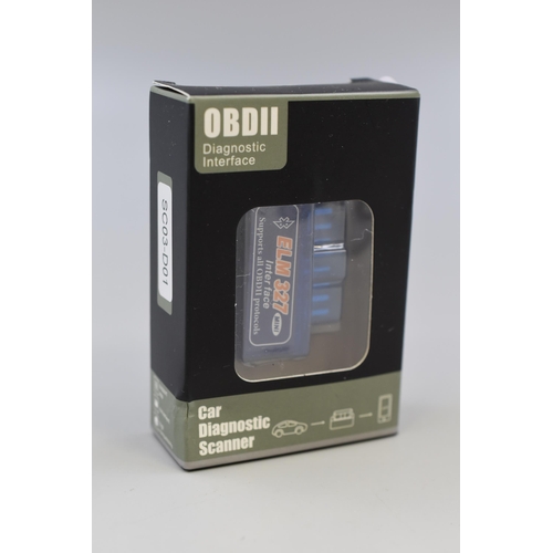 466 - New Packaged OBD II Car Diagnostic Scanner