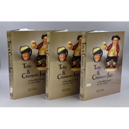 602 - Three Hardback 'Toby & Character Jugs of The 20th Century and Their Markings' Books by David C. ... 