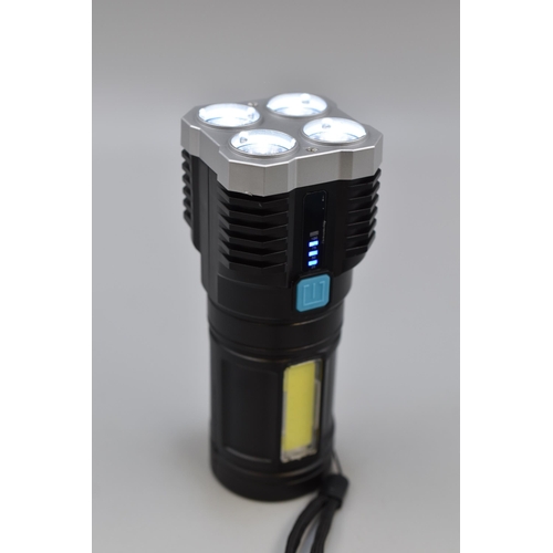 471 - Two New Boxed LED Torches to include High Power Head Torch. Both Rechargeable