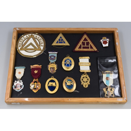 157 - Selection of Masonic Medals / Jewels and Badges including West Lancashire