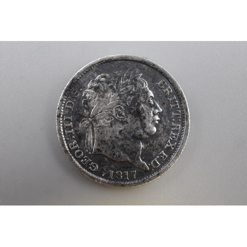 170 - George III Silver 1817 Shilling