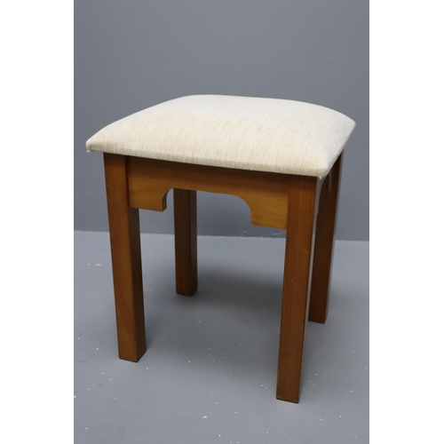 Dressing Table Chair with Velour Cushioned Seat