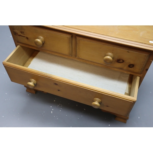 709 - Four Drawer Solid Pine Drawer Unit approx 32