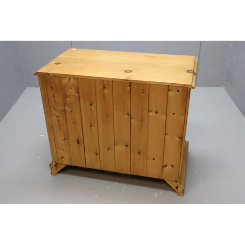 709 - Four Drawer Solid Pine Drawer Unit approx 32