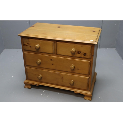 709 - Four Drawer Solid Pine Drawer Unit approx 32