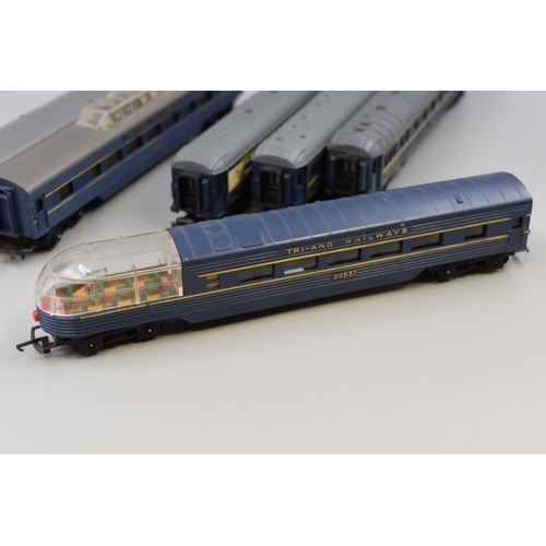 212 - Collection of Vintage Model Train Carriages to include Tri-Ang Transcontinental and Three French Jou... 