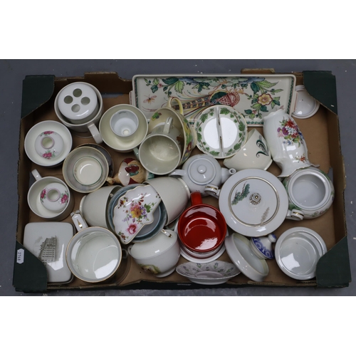 651 - A Selection of Various Ceramics To Include Royal Albert Beatrix Potter, Royal Crown Derby 'Derby Ros... 