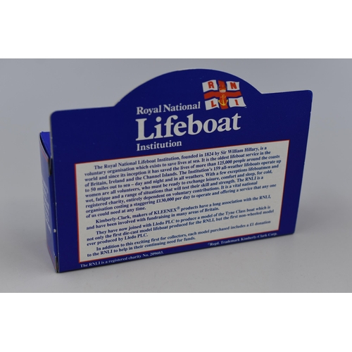 218 - Collectible, Die-Cast Model Lifeboat by Lledo, RNLI Kleenex Lifeboat Institution, Supported By Kleen... 