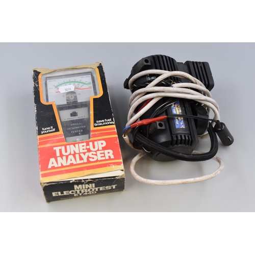 753 - A Mini Electrotest ET 440 Tune-Up Analyser, With 12v Tyre Inflator. Both Untested