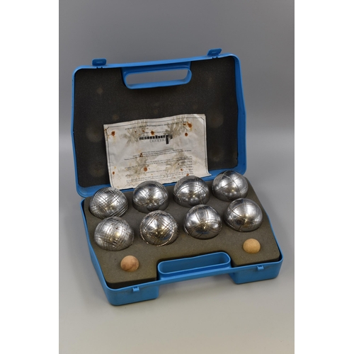 757 - A French Petanque/Boules Set, In Case