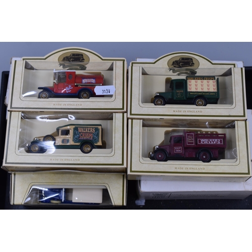 227 - Collection of Fourteen Promotional Lledo Model Vehicles Depicting ' Walkers Crisps'