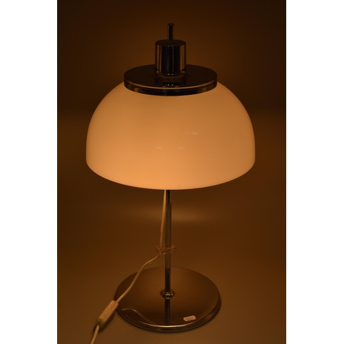 787 - Rise and Fall Movement Table Lamp Styled with Mushroom Shade (Working) 2ft