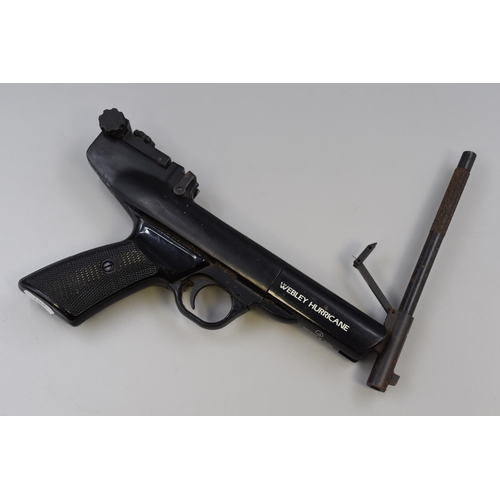 238 - A Webley & Scott Hurricane .22 calibre air pistol, Approx 10.5