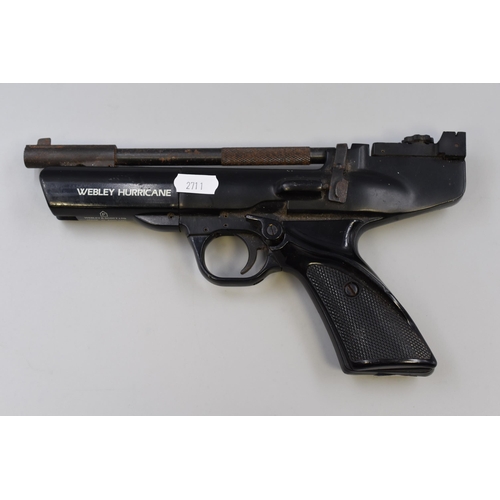 238 - A Webley & Scott Hurricane .22 calibre air pistol, Approx 10.5