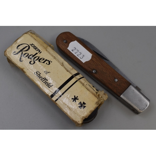 239 - Two Vintage Pocket Knives to include a William Rodgers Folding Knife and a Folding Strip Knife