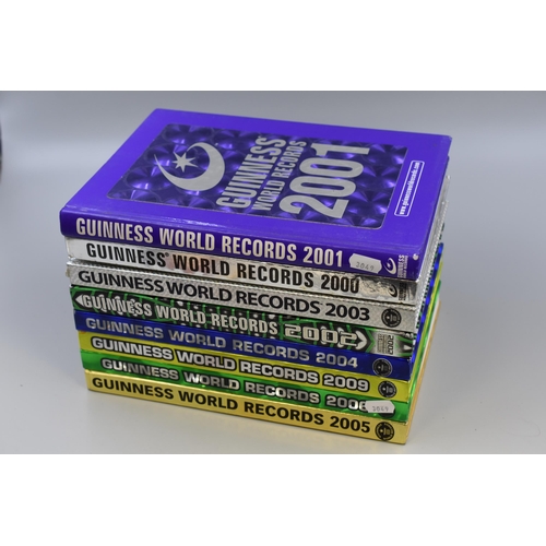 803 - Collection of Eight Guinness World Records Books