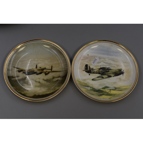 811 - A Selection of Ten WWII Aircraft Collectible Plates