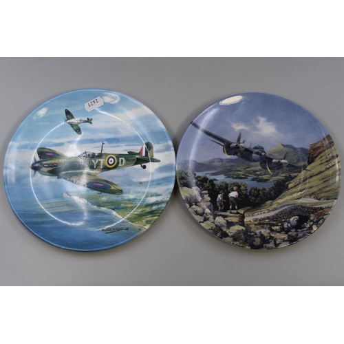 811 - A Selection of Ten WWII Aircraft Collectible Plates