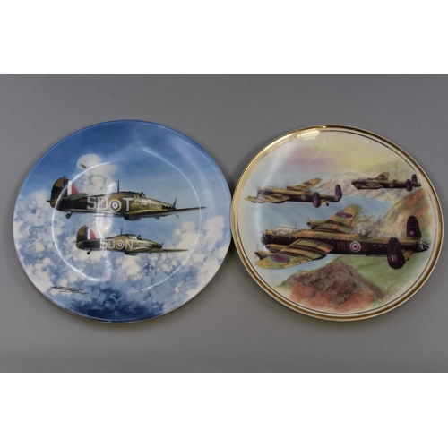 811 - A Selection of Ten WWII Aircraft Collectible Plates