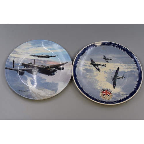 811 - A Selection of Ten WWII Aircraft Collectible Plates