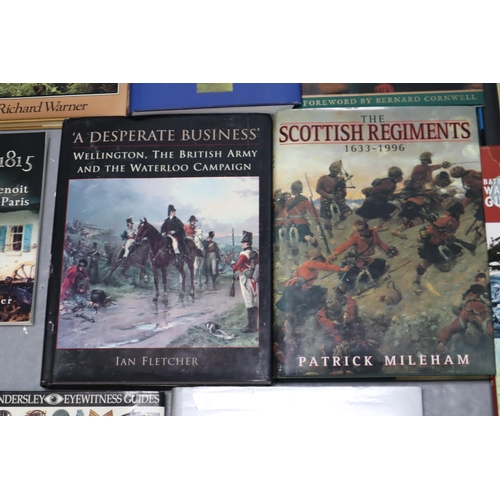 863 - A Large Selection of Mostly Military Reference Books. Includes Napoleonic, English Civil War, And Mo... 