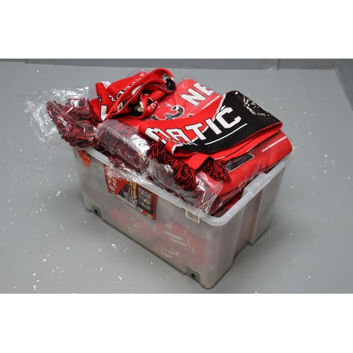 838 - Eleven Vintage Matic Manchester United Scarves. 10 in Packaging