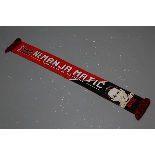 838 - Eleven Vintage Matic Manchester United Scarves. 10 in Packaging