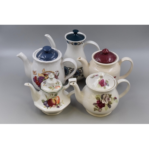 872 - Collection of Vintage Teapots to include Ridgway, Staffordshire, and more