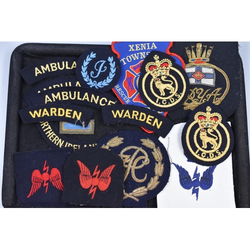 297 - Two Trays of Patch Badges and epaulettes