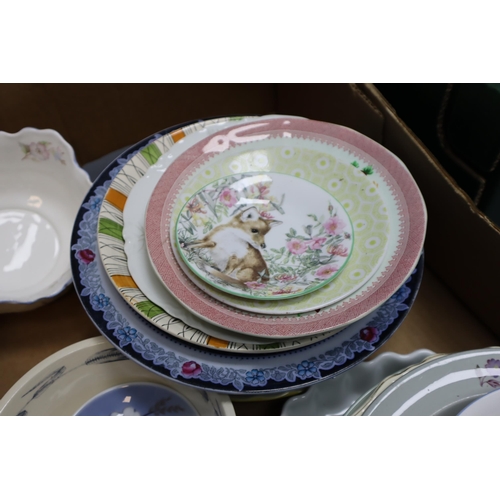 886 - A Two Boxed Lot of Various Ceramics (Mostly Collectable Plates). Includes Spode, Royal Kendal, Royal... 