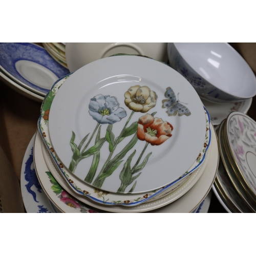 886 - A Two Boxed Lot of Various Ceramics (Mostly Collectable Plates). Includes Spode, Royal Kendal, Royal... 