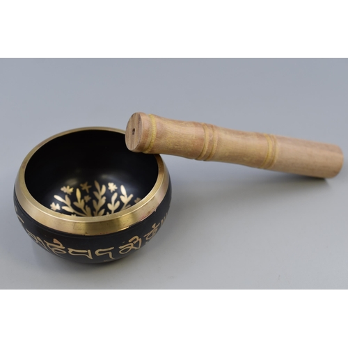 314 - Boxed Tibetan Brass Singing Bowl Set