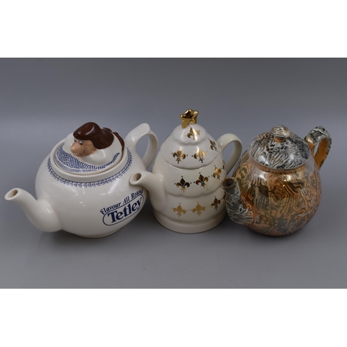 333 - Three Vintage Teapots to include a Wade Tetley Teapot, Wade Gold Star teapot and one other