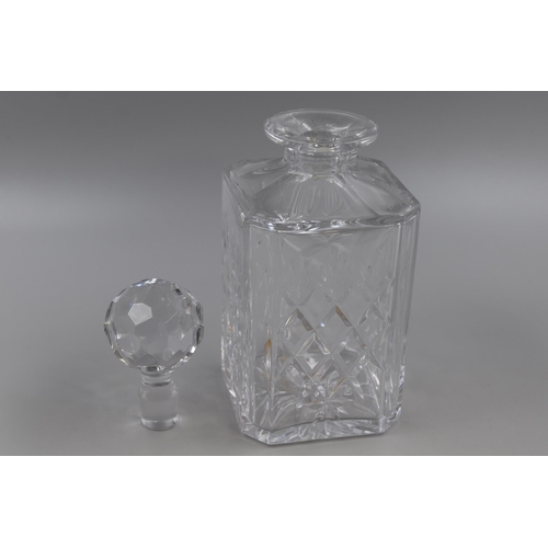 342 - Edinburgh Crystal Decanter with Stopper (Approx. 10”)