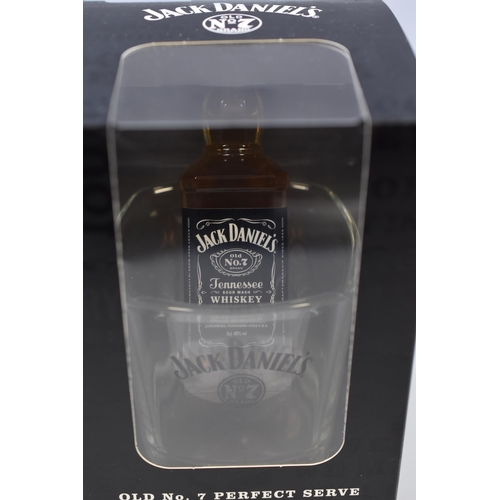 344 - A Jack Daniel's Tumbler and Miniature Set