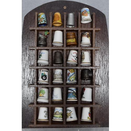 416 - LARGE collection of Collectable Thimbles to include 925 Silver